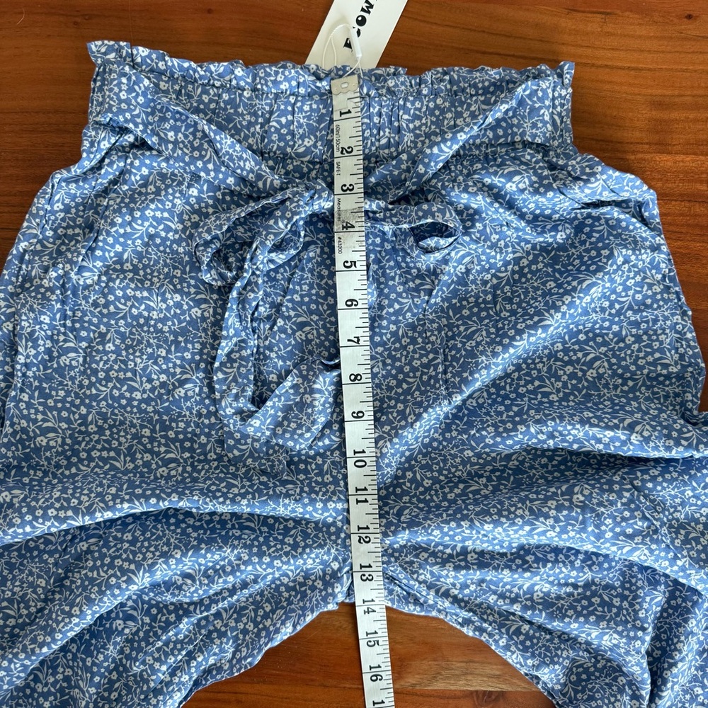 🦊 Wish Women's Wide Leg Pants - Blue Floral - Picture 6 of 7